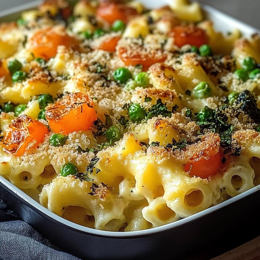 Vegetarischer Nudelauflauf