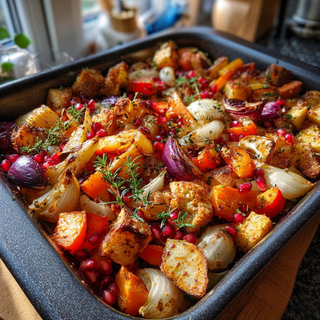 Ofengemüse mit Granatapfel