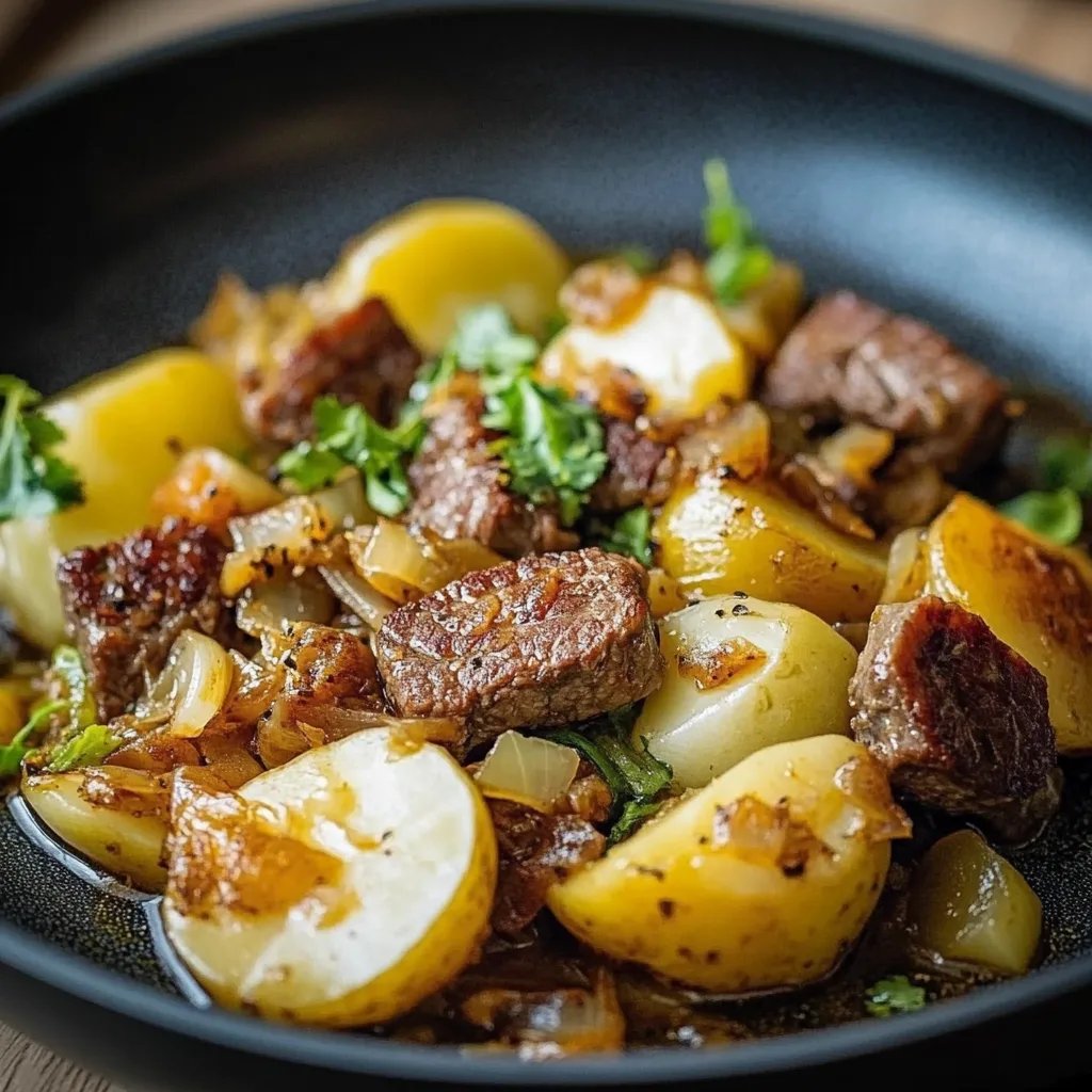 Herzhafte Spitzkohl-Kartoffel-Pfanne mit Hackfleisch