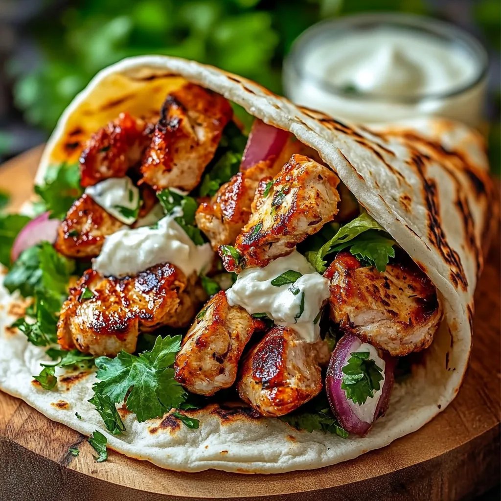 Mediterranes Hähnchen-Gyros