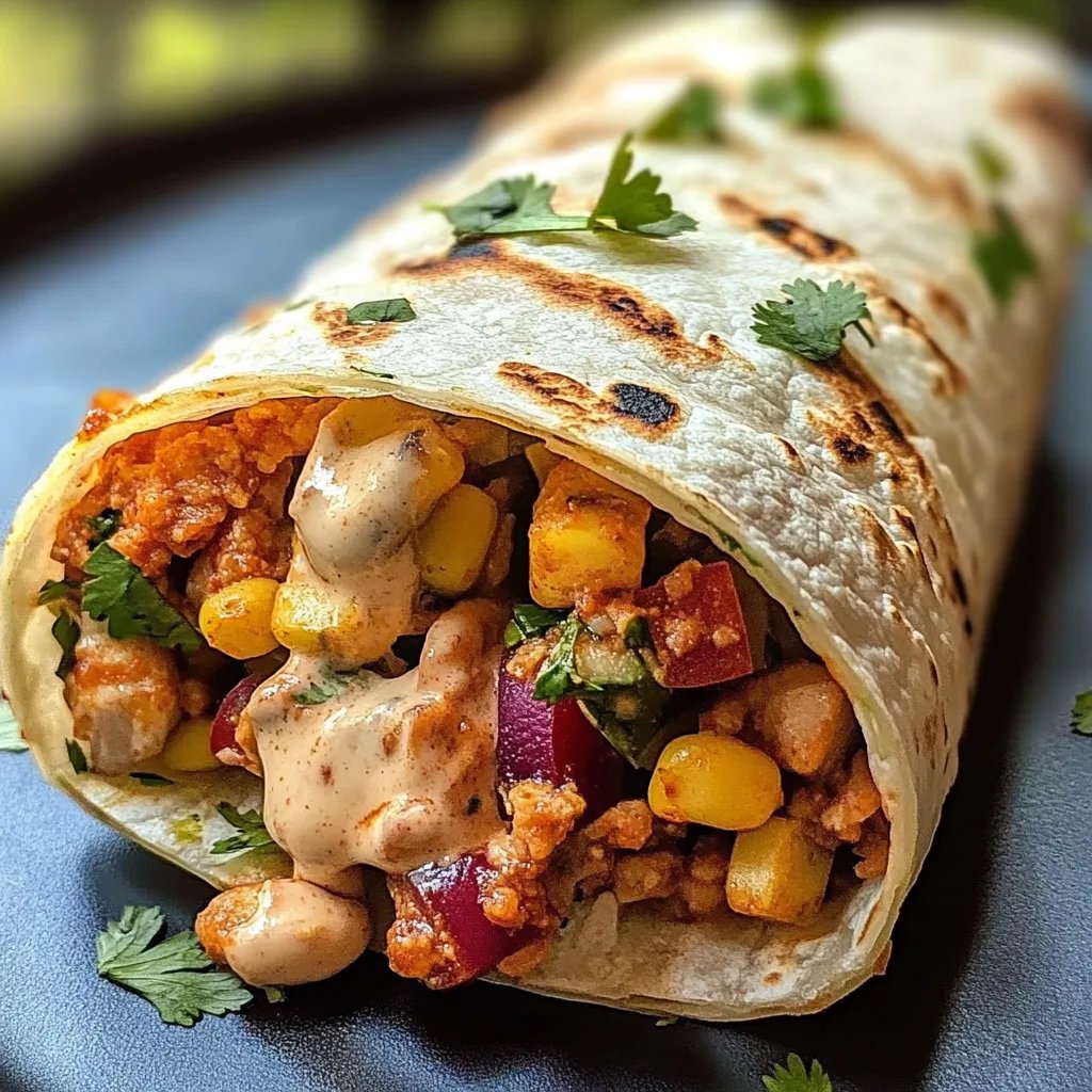 Kichererbsen-Blumenkohl-Wraps mit Chili und Limette