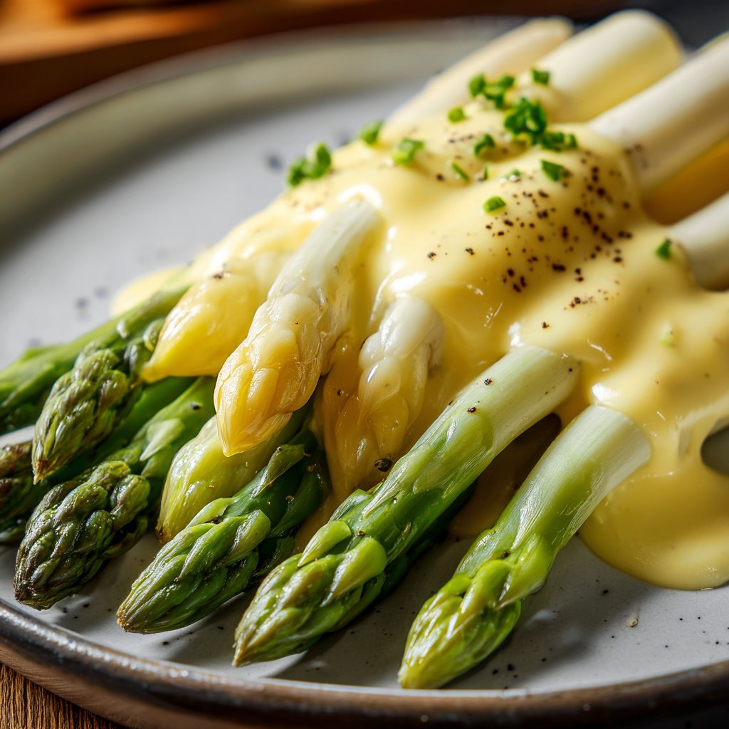Spargel mit Sauce Hollandaise