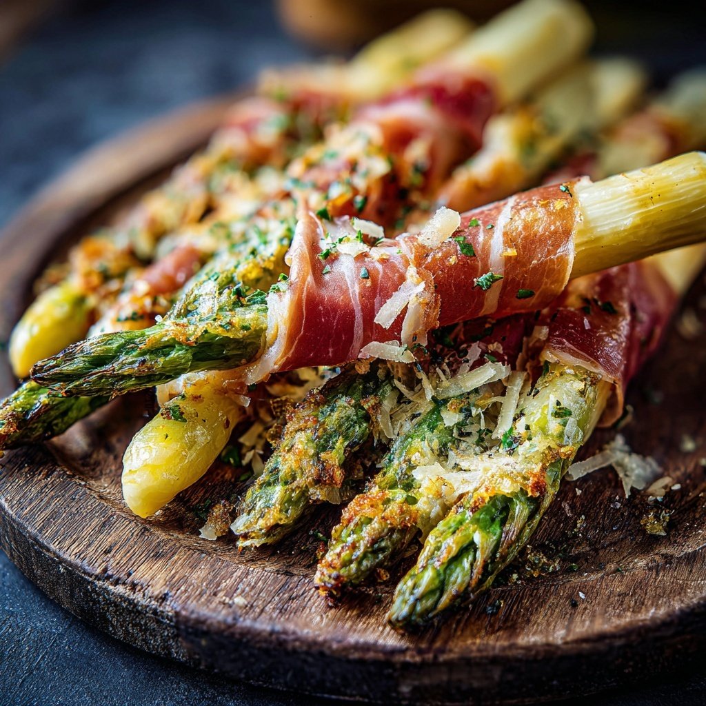 Grüner Spargel Mit Schinken
