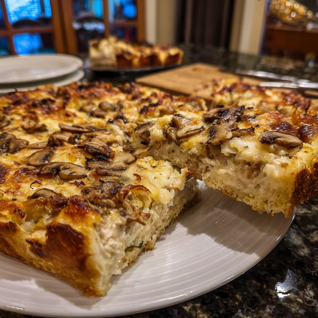 Kartoffelauflauf mit Pilzen