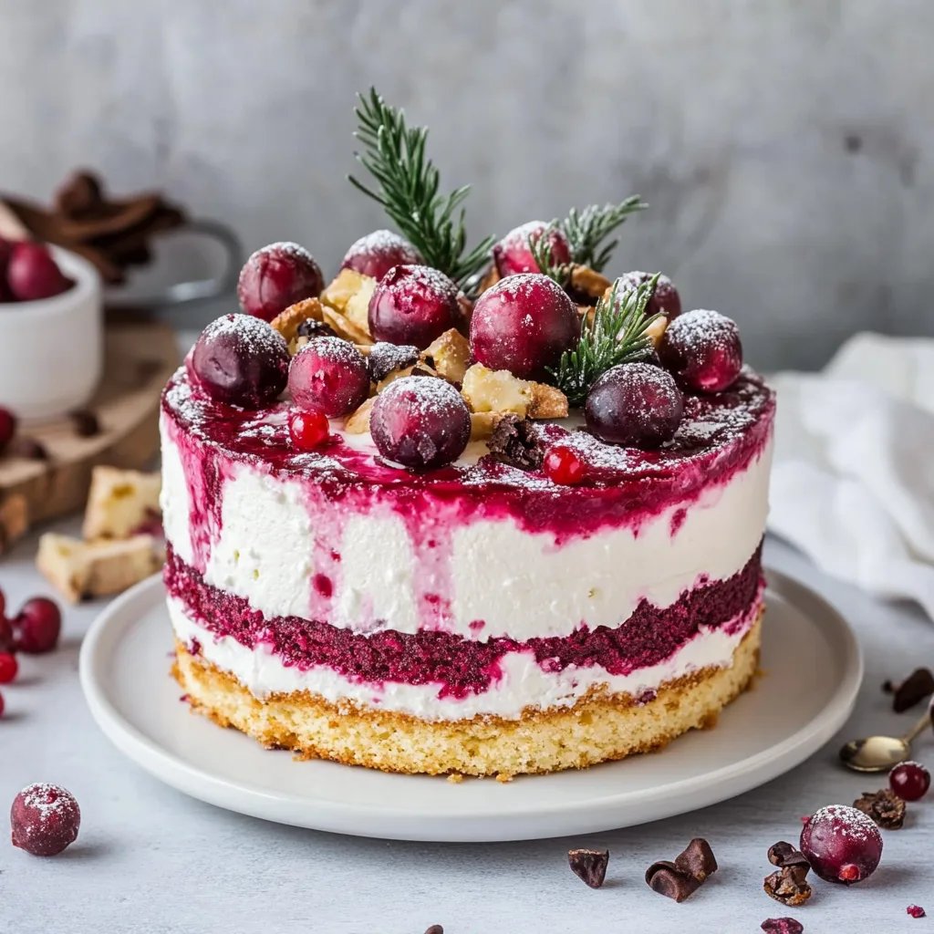 Cranberry-Biskuit-Törtchen