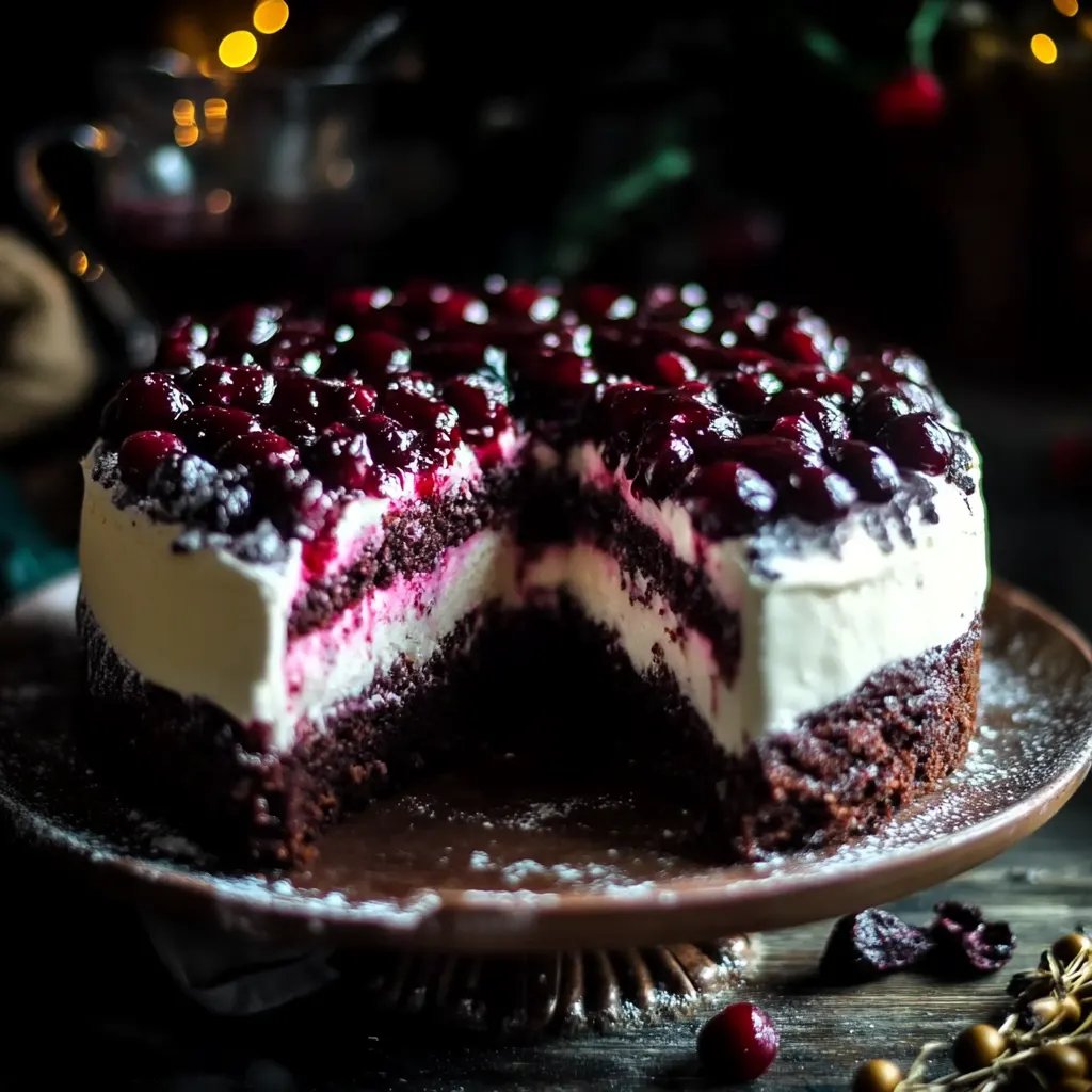 Winterliche Schwarzwälder Kirschtorte mit Glühwein