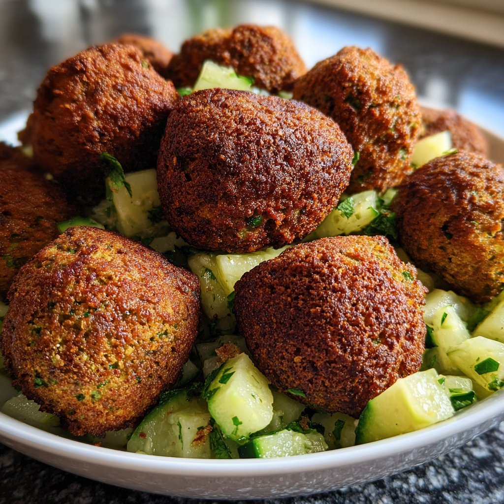 Falafel mit Gurkensalat