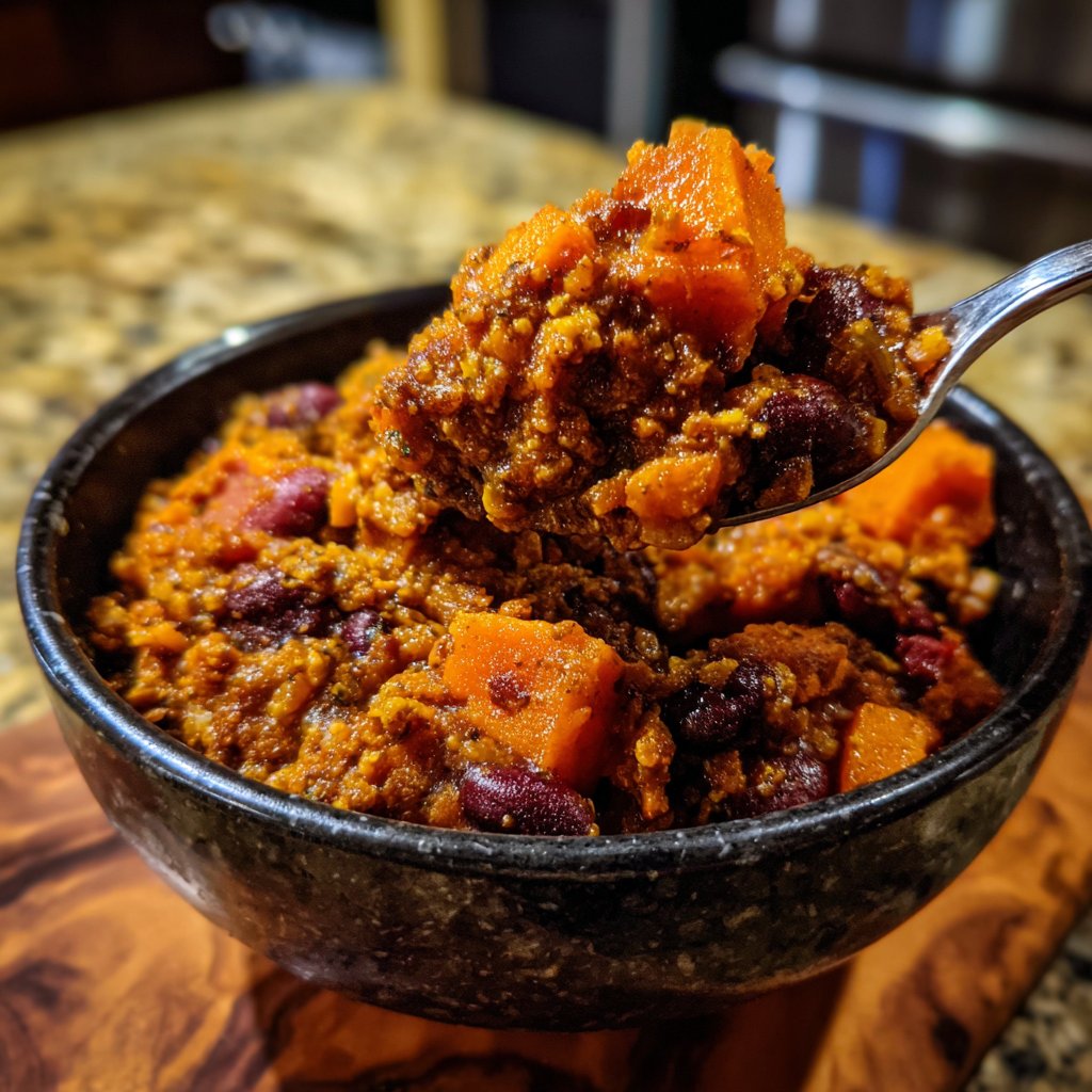 Chili sin Carne mit Süßkartoffel