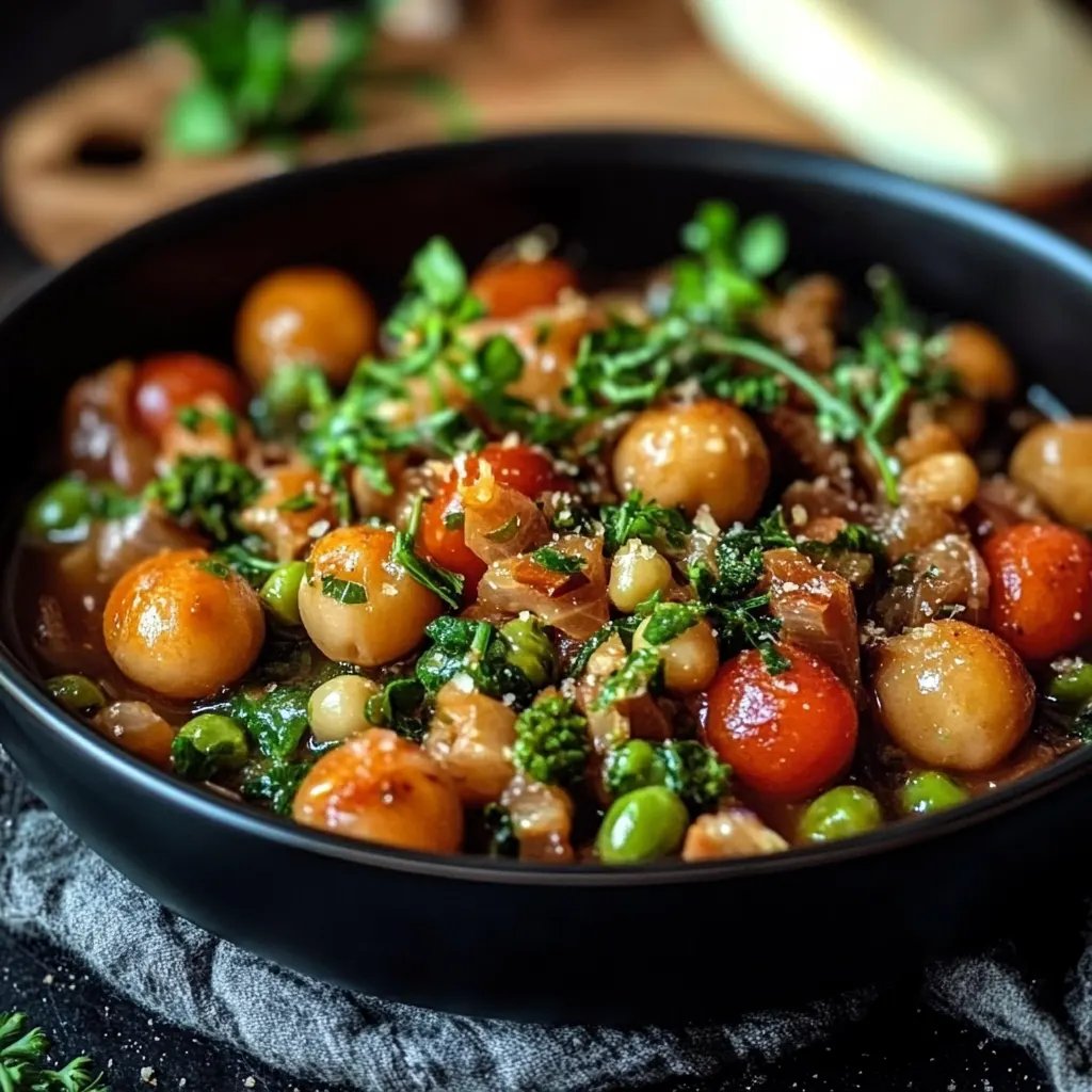 Rosenkohleintopf mit Gehacktem