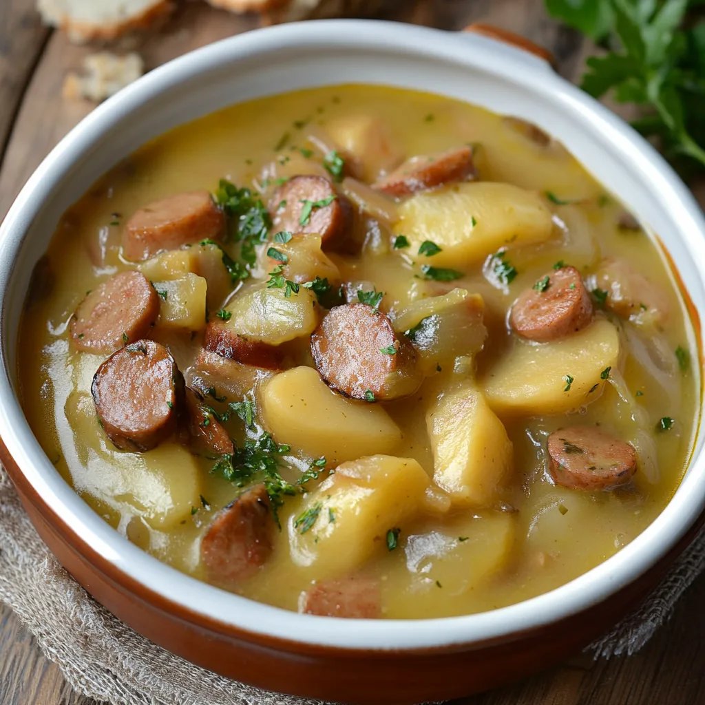 Kartoffeleintopf mit Würstchen