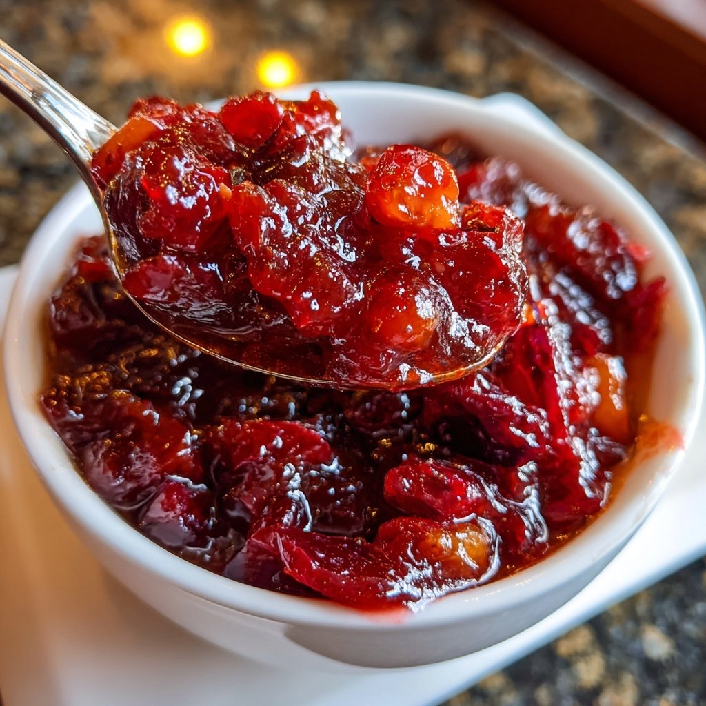 Hausgemachte Orangen-Cranberry-Soße