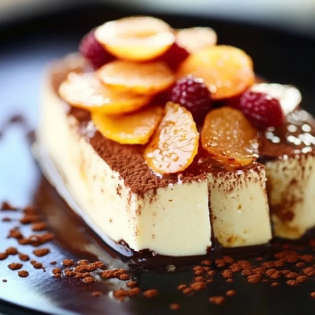 Nougatparfait mit Vanilleorangen