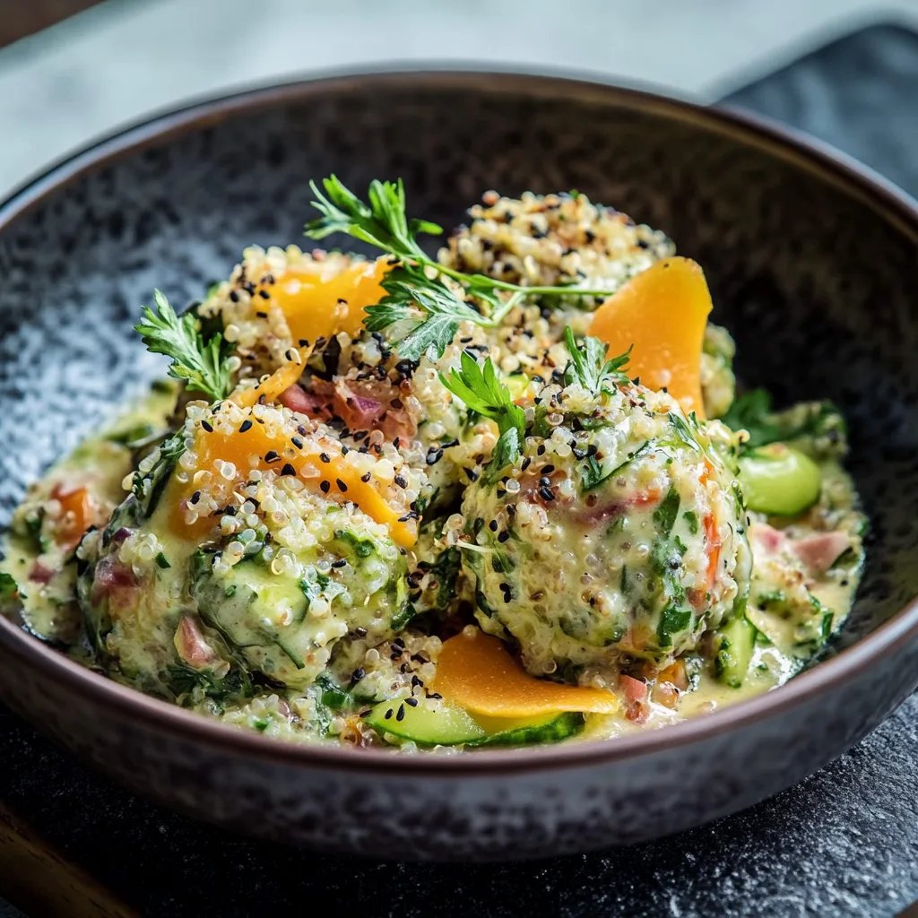 Grünkohl-Salat mit Quinoa und Kichererbsen