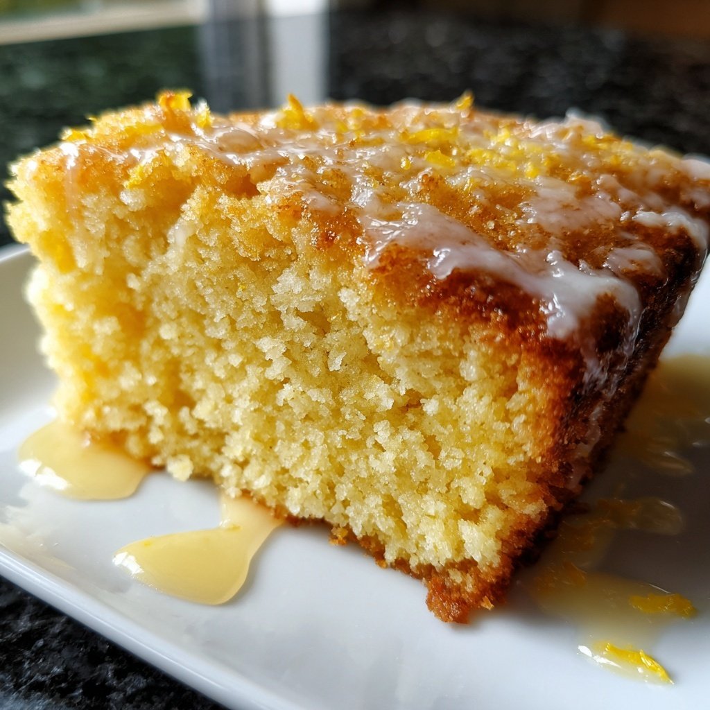 Zitronenkuchen mit Zitronenabrieb