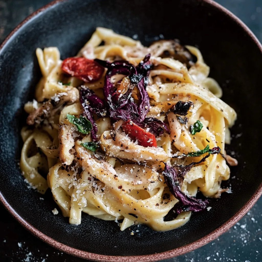 Spätzle mit geröstetem Rotkohl