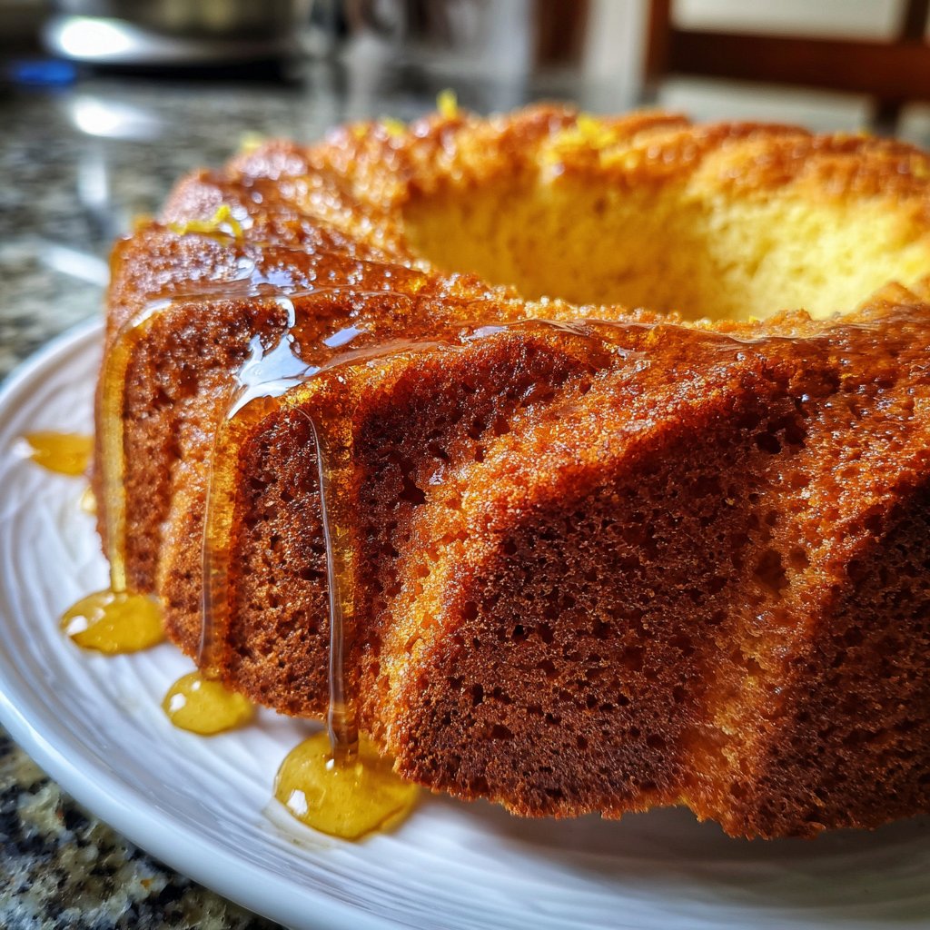 Zitronenkuchen mit Honig