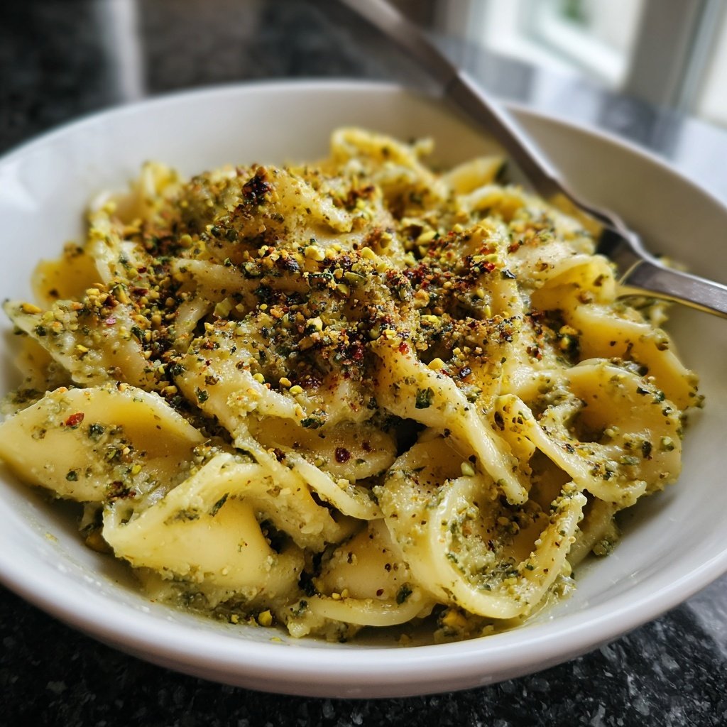 Pasta mit Pistazienpesto