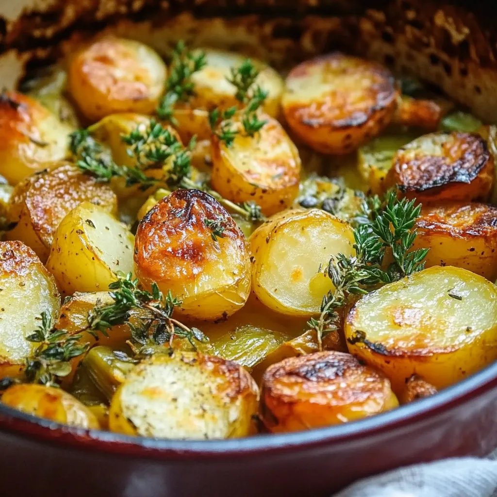 Einfacher Kartoffel-Rosenkohl-Auflauf