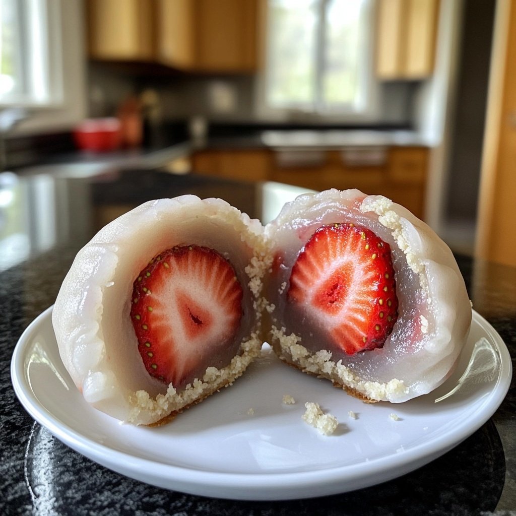 Erdbeer-Mochi