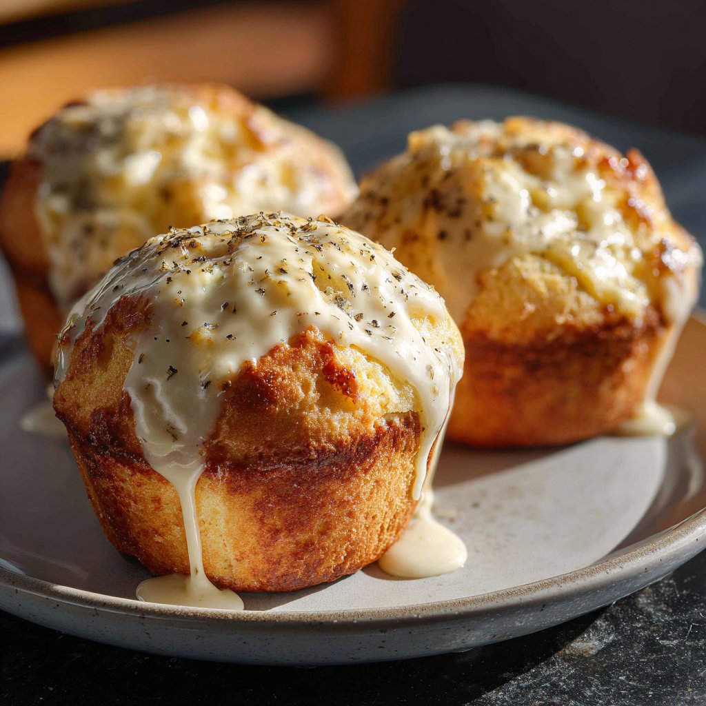 Muffins mit Frischkäsefüllung