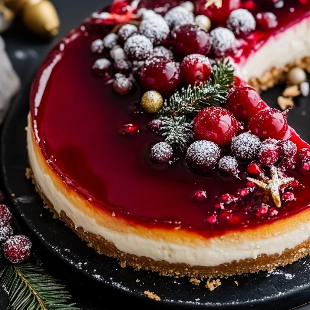 Weihnachtlicher Cheesecake mit Glühwein