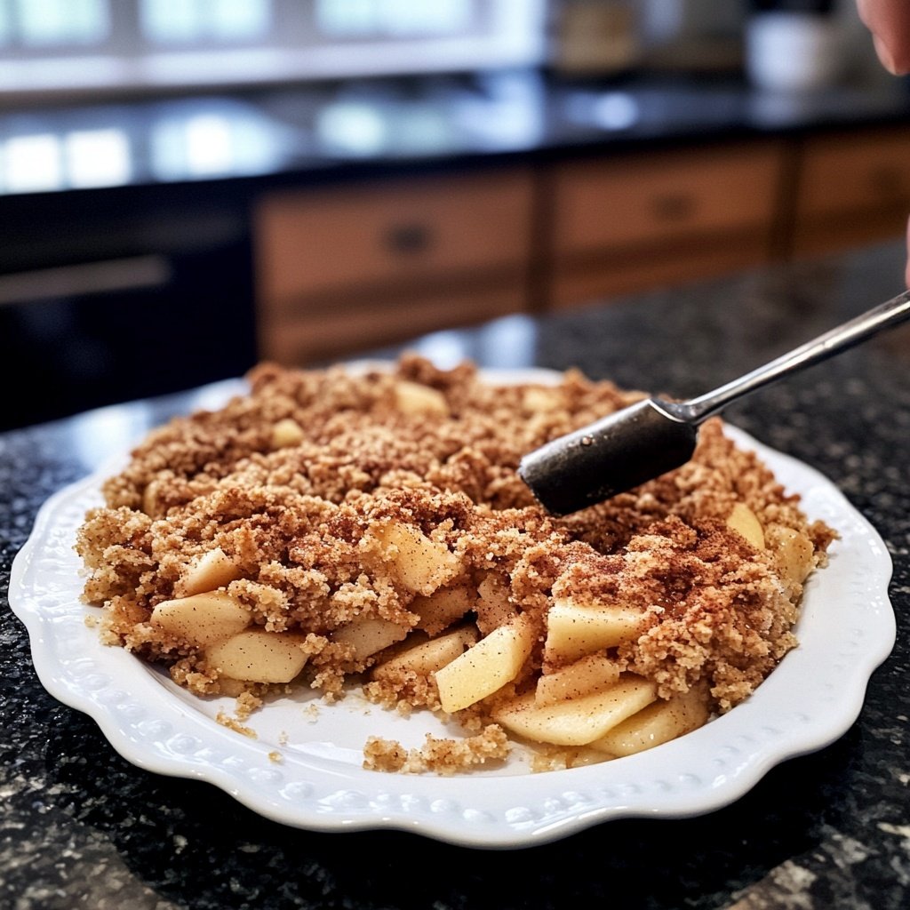 Weihnachtscrumble Dessert